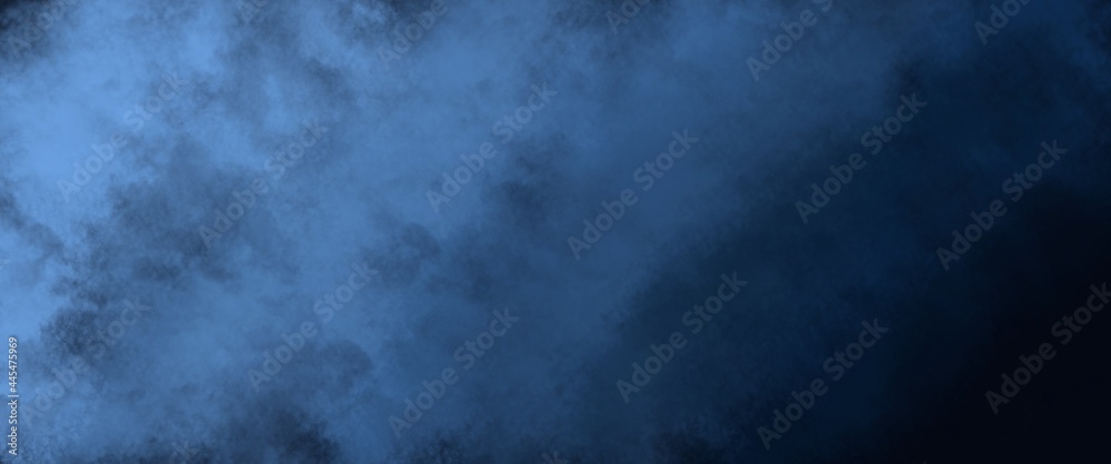 Smoke and cloudy background with dark blue and light blue color for poster, flyer, or banner background. Smoke and cloudy background with dark blue and light blue color for poster, flyer, or banner background.