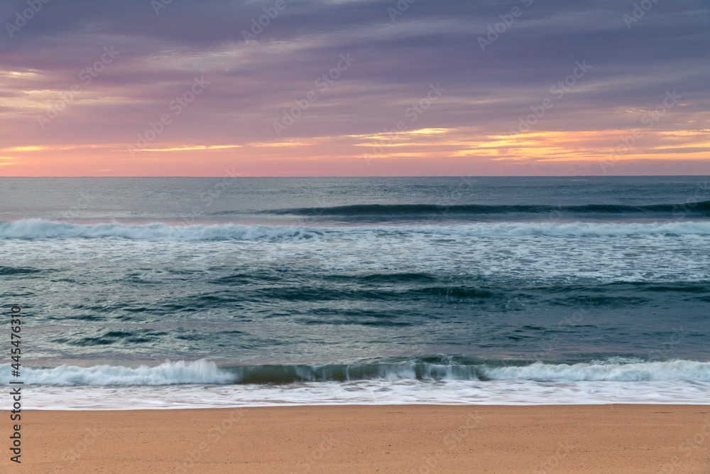 A winters sunrise at the seaside