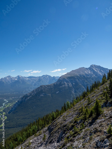 Rocky mountain in Alberta, British Columbia Canada landscape view
