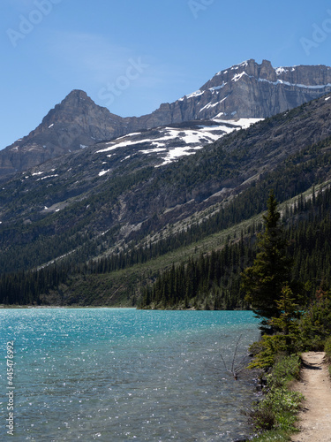 Rocky mountain in Alberta, British Columbia Canada landscape view 