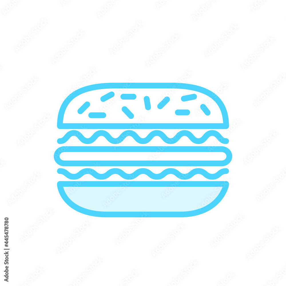 Illustration Vector Graphic of Burger icon Illustration Vector Graphic of Burger icon
