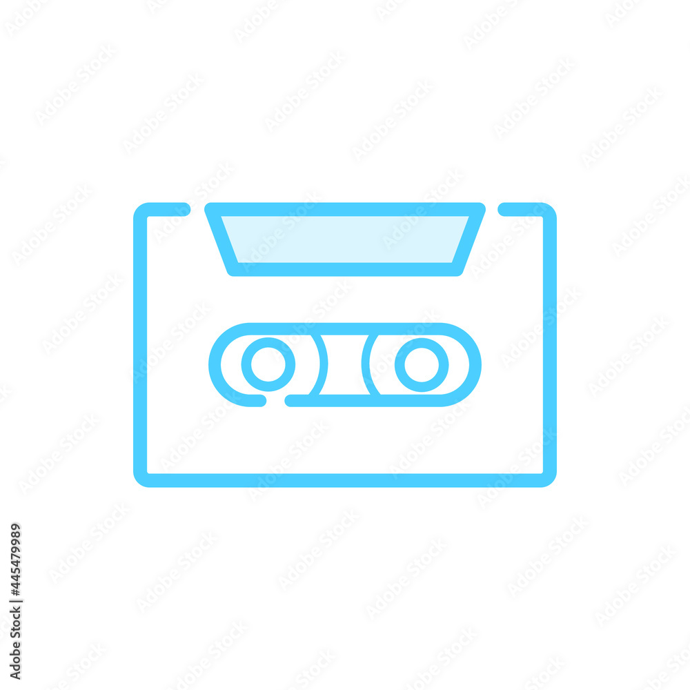 Illustration Vector Graphic of Cassette icon Illustration Vector Graphic of Cassette icon