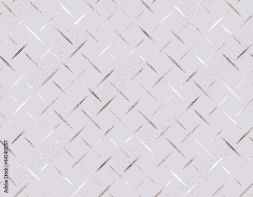 Geometric seamless pattern with silver metallic grid.