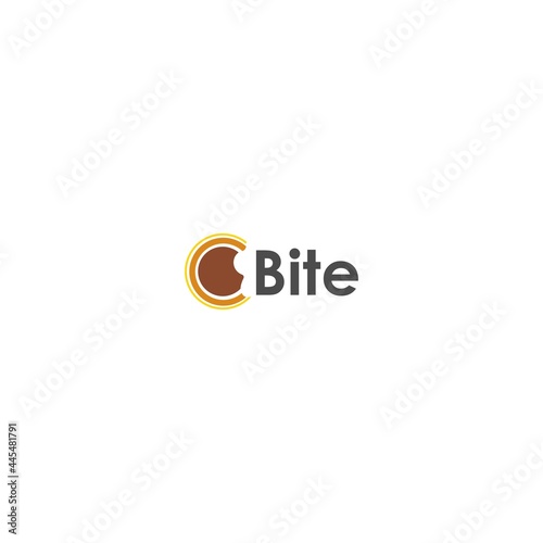 biscuit bite vector logo

