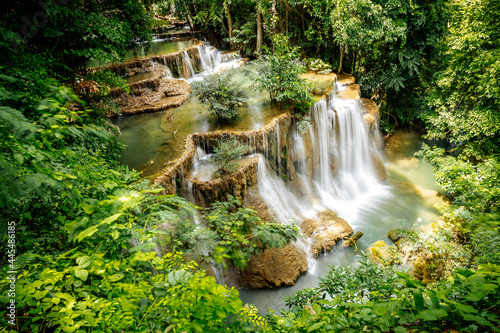 Khuean Srinagarindra National Park, Huay Mae Khamin Waterfalls, in Kanchanaburi, Thailand