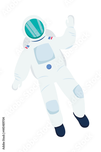 astronaut floating icon