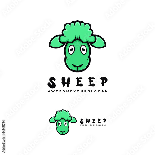 sheep logo template