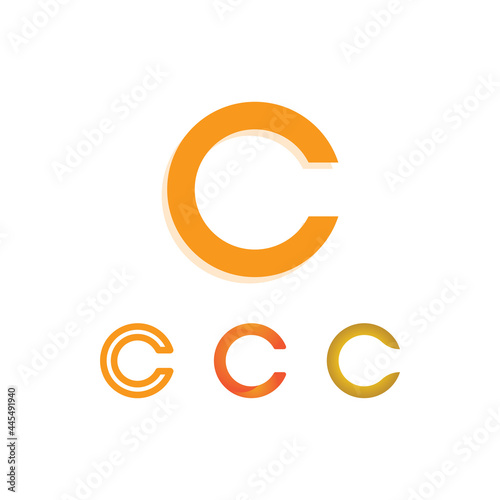 C logo for Vitamin and font C letter Identity and design business