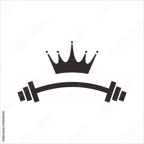 King fitness GYM logo vector template. Simple fitness logo icon 