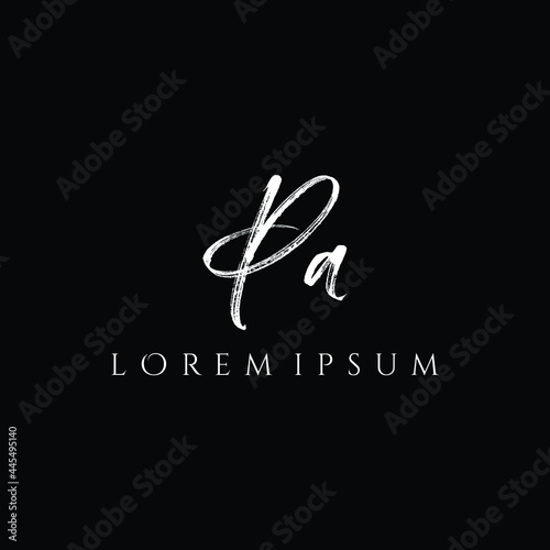 Letter PA luxury logo design vector