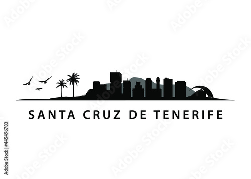 Obraz na płótnie Santa Cruz De Tenerife Skyline | City on Tropical Spanish Island
w salonie