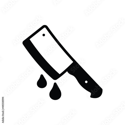 Black solid icon for thriller