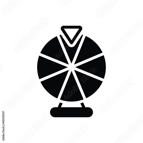 Black solid icon for fortune