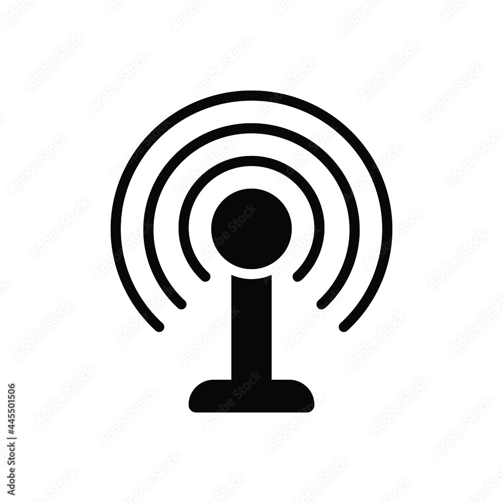 Black solid icon for transmit Black solid icon for transmit