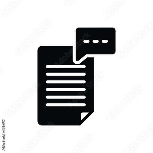 Black solid icon for phrase