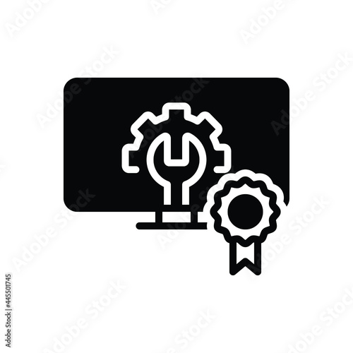 Black solid icon for preference