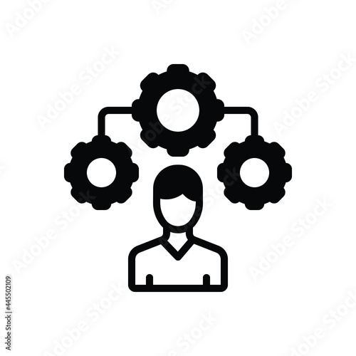 Black solid icon for coordinator