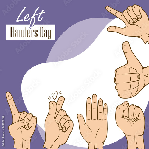 left handers day banner photo