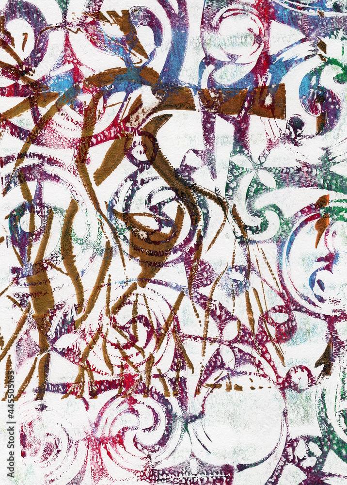 Abstract Mono Print Background Abstract Mono Print Background