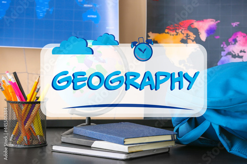 Books with schoolbag, stati...