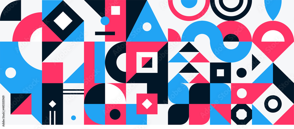 Cover template. Abstract geometric shapes composition. Cover template. Abstract geometric shapes composition.
