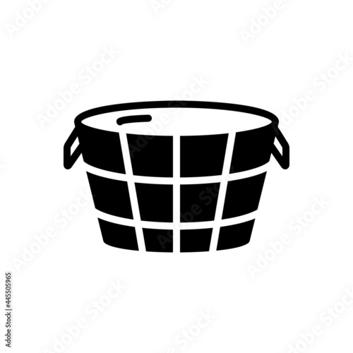 Black solid icon for vat