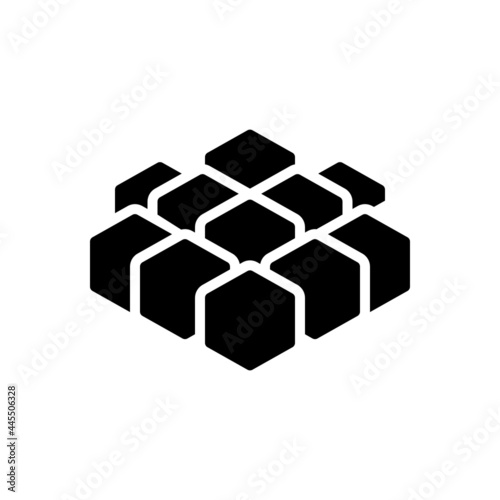 Black solid icon for sets