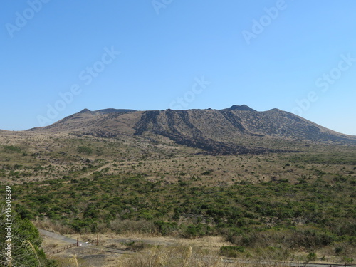 三原山　噴火の跡