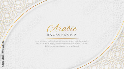 arabic elegant luxury ornamental islamic background with islamic pattern border decorative ornament