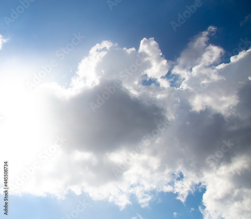 Fototapeta Naklejka Na Ścianę i Meble -  White clouds on a blue sky