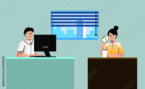 Office in the people