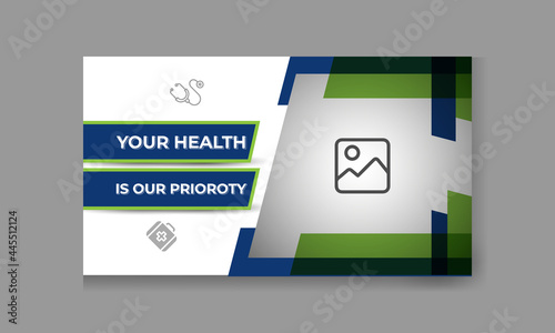 healthcare class video thumbnail and web banner. 