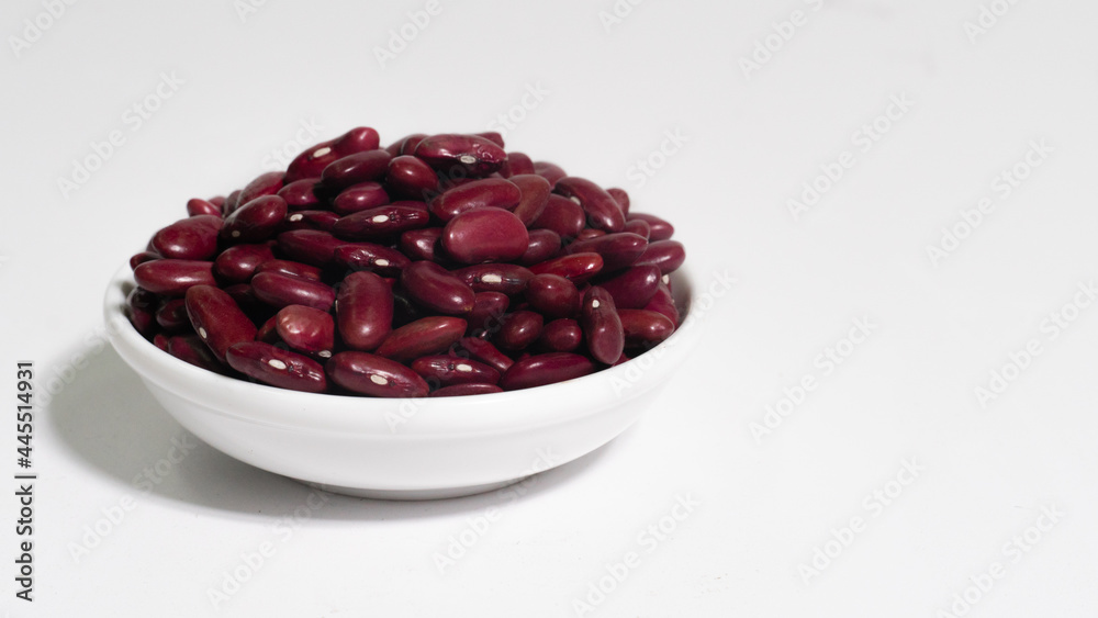 Kidney beans or Red beans isolate on white background. Kidney beans or Red beans isolate on white background.