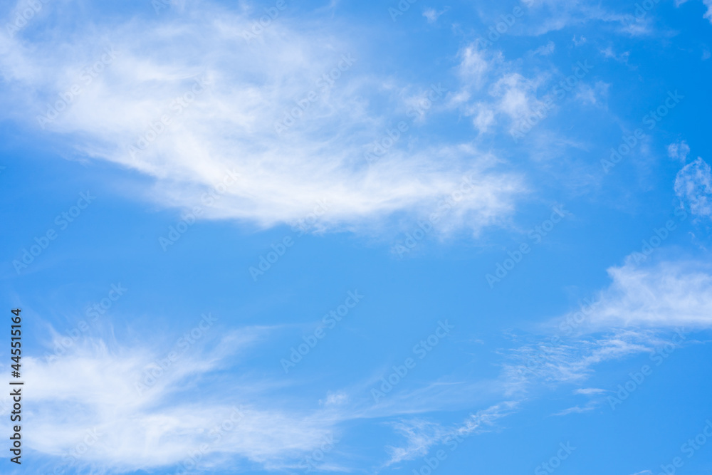 Idyllic blue sky with clouds. Idyllic blue sky with clouds.