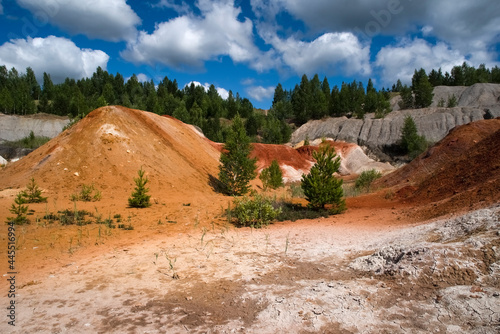 Obraz na plátně Landscape like a planet Mars surface