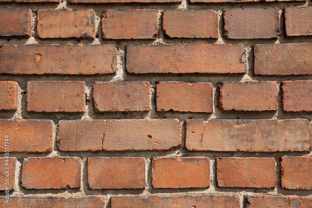 Fragment of an old brick wall. Fragment of an old brick wall.