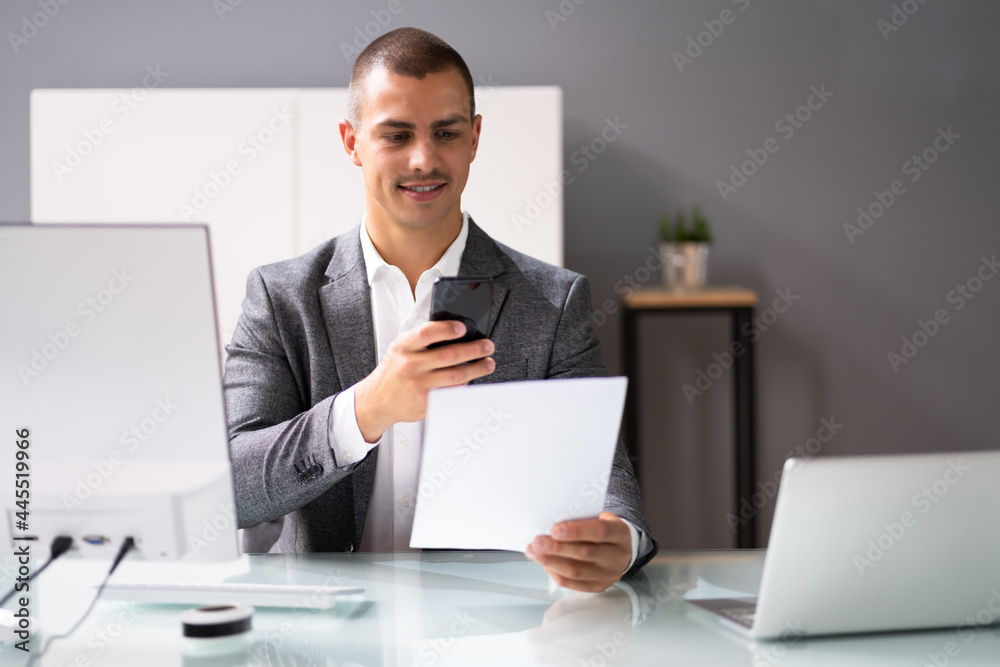 Remote Check Deposit Taking Photo Remote Check Deposit Taking Photo