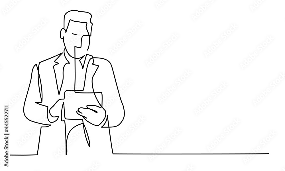 Businessman using digital tablet. Businessman using digital tablet.