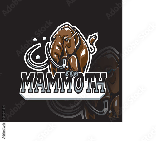 mammoth mascot logo design