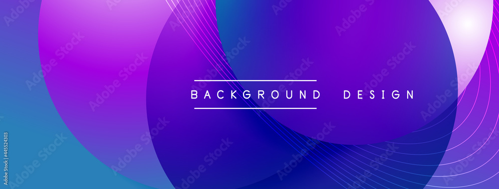 Gradient circles with shadows. Vector techno abstract background. Modern overlapping forms wallpaper background, design template Gradient circles with shadows. Vector techno abstract background. Modern overlapping forms wallpaper background, design template