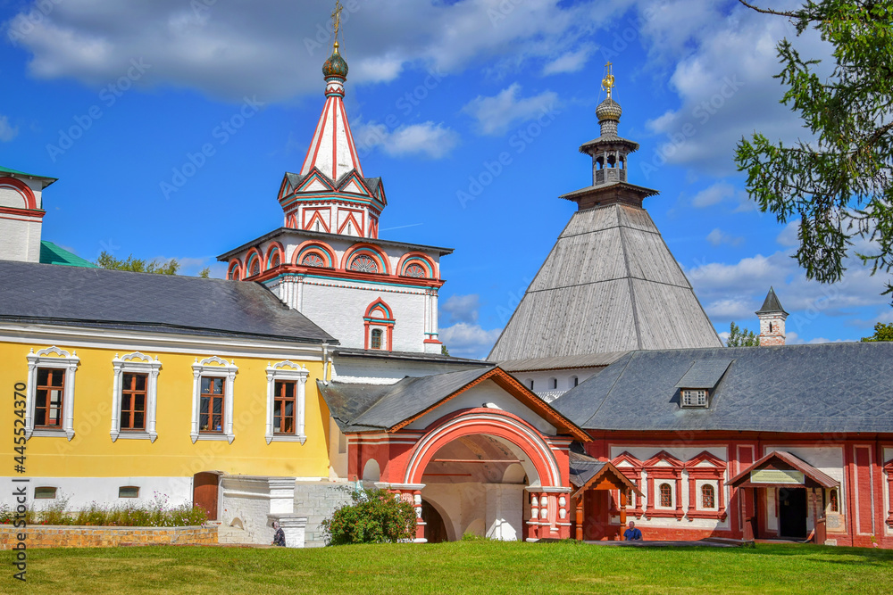 Courtyard of the Savvino-Storozhevsky Monastery in Zvenigorod Courtyard of the Savvino-Storozhevsky Monastery in Zvenigorod