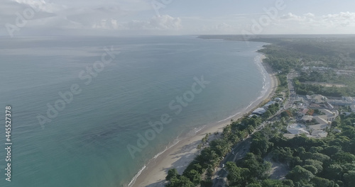 Aerial view of the beaches of Porto Seguro, Bahia, Brazil.