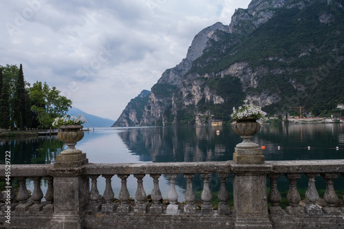 View from promenade on lake in Riva del Garda