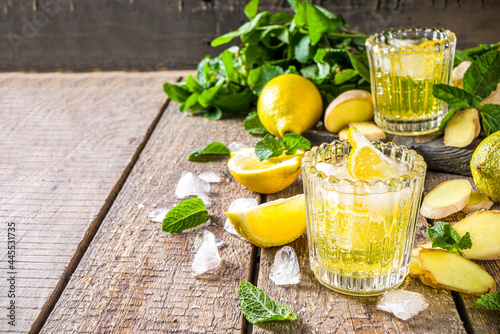 Homemade ginger lemonade photo