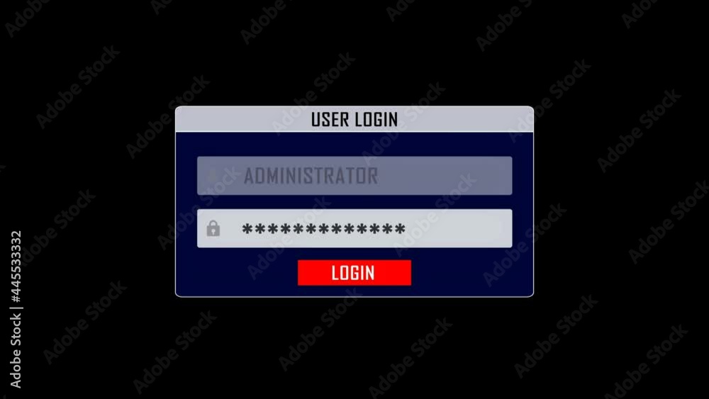 HACKER DETECTED with Alpha Matte, Animation, Background, Loop, 4k
