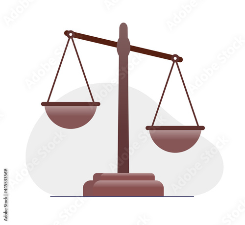 law firm and legal flat vector illustration banner and landing page
