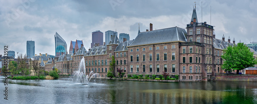 Hofvijver lake and Binnenhof , The Hague