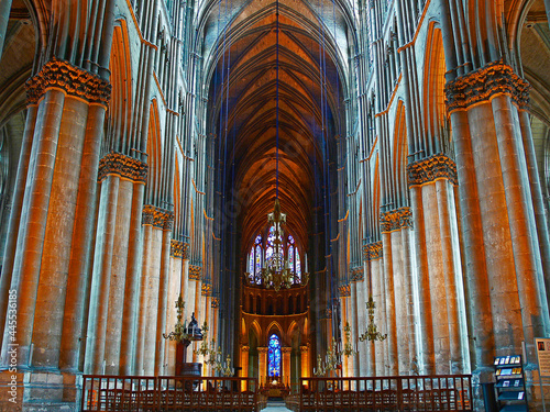 Reims France ,Notre Dame Cathedral  - interior