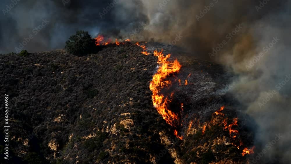Saddleranch Fire Blaze California Wildfire Los Angeles