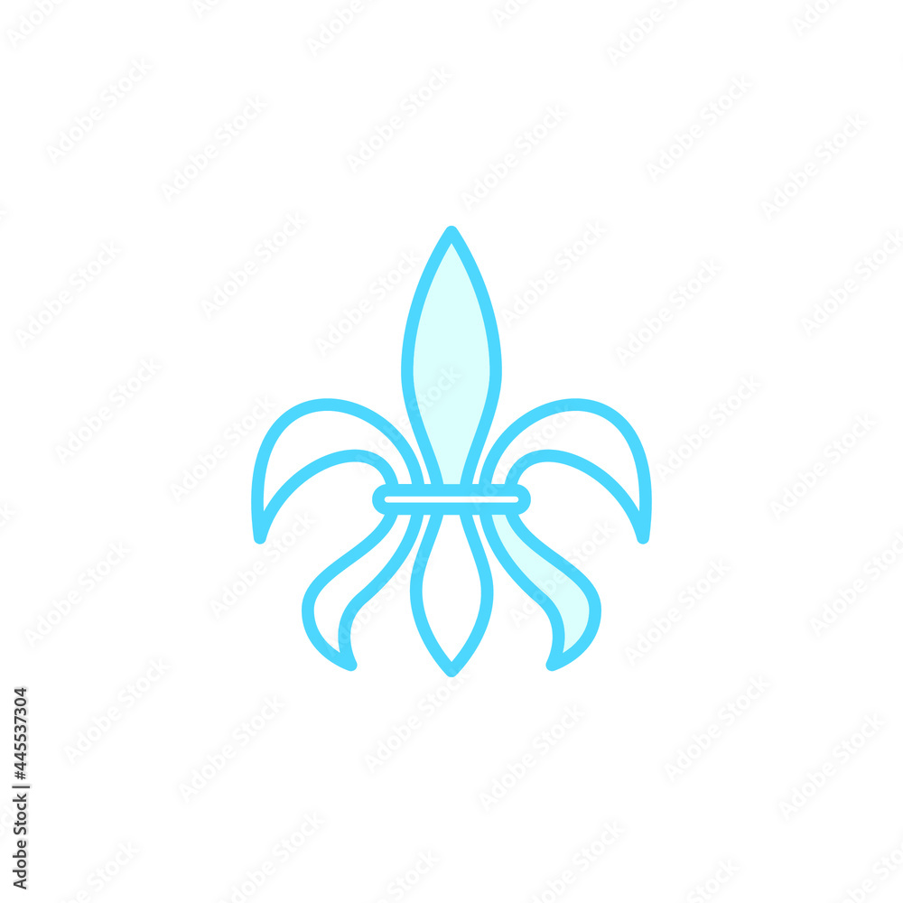 Illustration Vector Graphic of Fleur De Lis icon Illustration Vector Graphic of Fleur De Lis icon